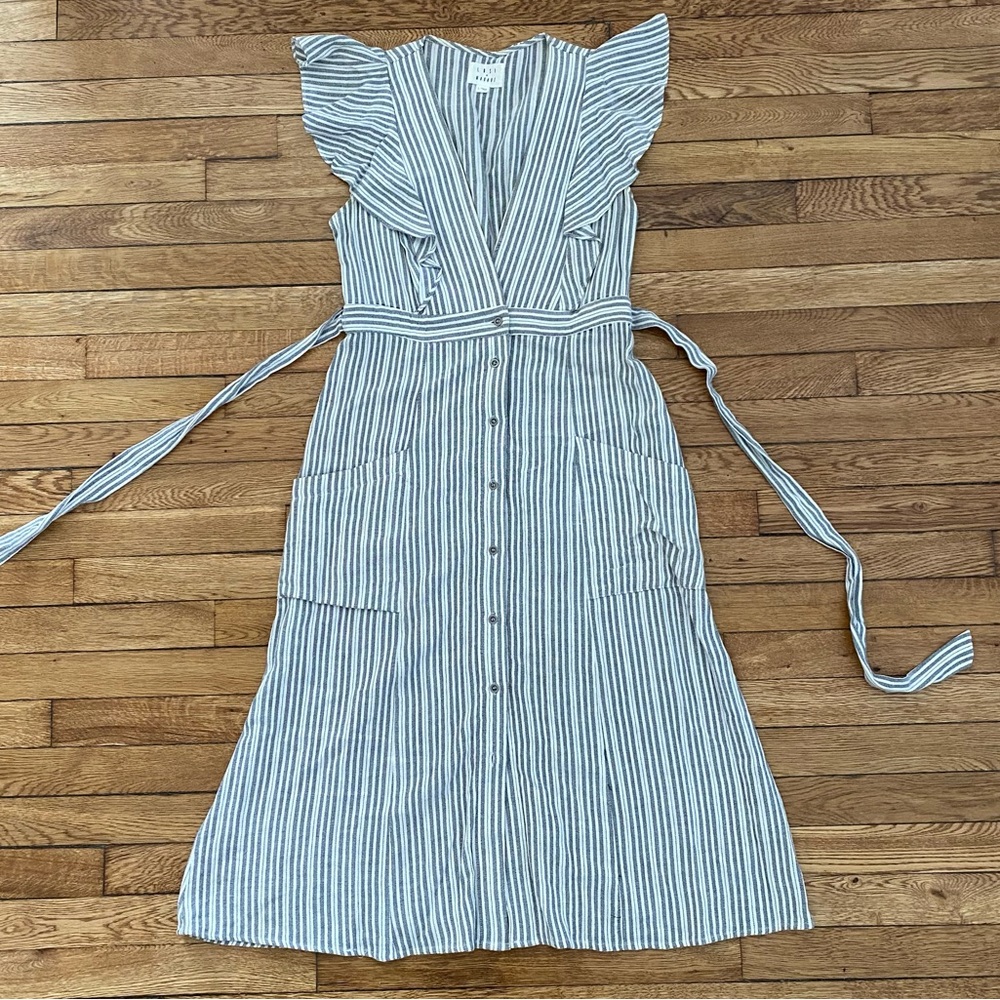 Lost + Wonder Black & White Sundress with Plunging Neckline